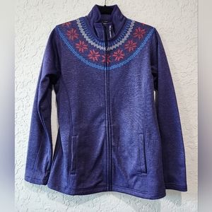 Helly Hansen Women’s Fair Isle Fleece Lined Zip Jacket NWOT Large